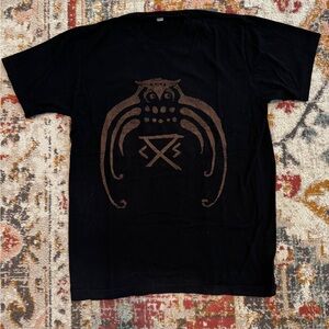 Circa Survive Vintage Owl Shirt | American Apparel Black Short Sleeve Tee
